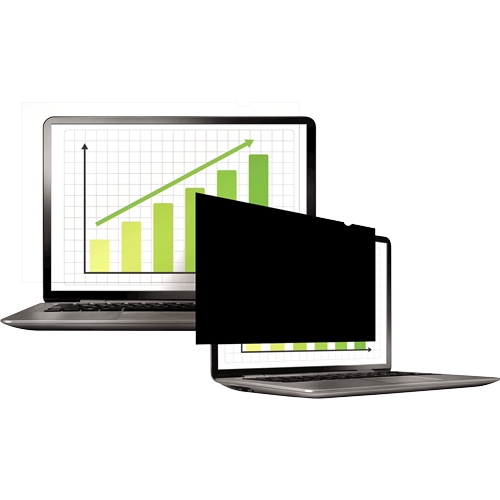 fellowes filtro de privacidad para pantalla vision lateral oscurecida desde 30º protege de polvo y arañazos reduce brillos facil de colocar 310mmx175mm