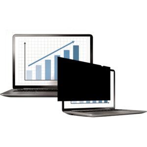 fellowes filtro de privacidad para pantalla vision lateral oscurecida desde 30º protege de polvo y arañazos reduce brillos facil de colocar y retirar 346mmx195mm