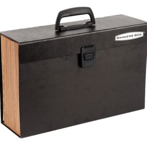 bankers box maletin archivador resistente 19 secciones para documentos cierre de seguridad con clik estructura plastificada incluye hoja con etiquetas