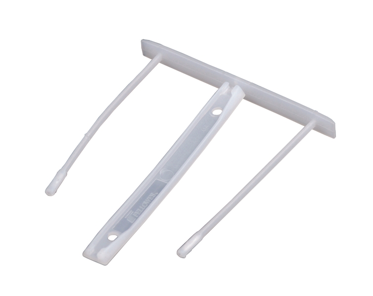 fellowes bankers box pack de 100 fastener de 85mm de plastico facilita el traspaso de papeles 2 piezas de polipropileno reciclado capacidad de hasta 500 hojas
