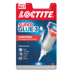 loctite superglue 3 control 3gr adhesivo extrafuerte resistente al agua transparente y duradero