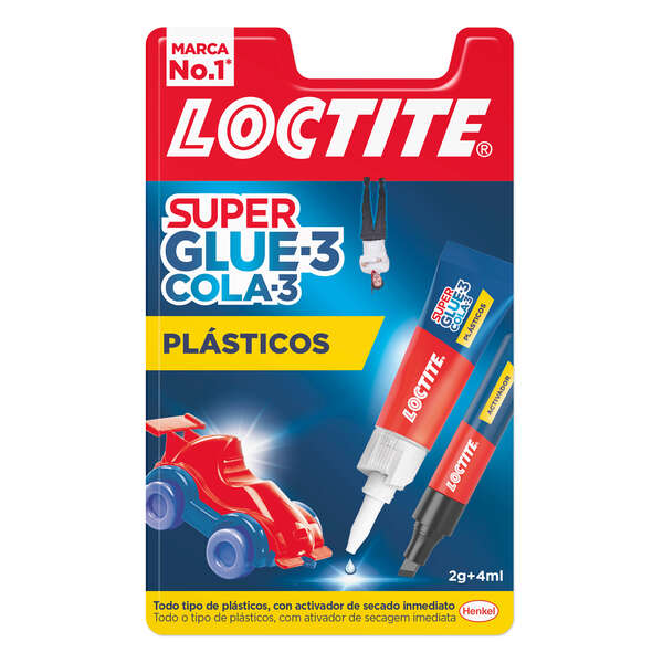 loctite superglue 3 plasticos dificiles pegamento 2gr + activador 4ml pegamento transparente y liquido formulado para plasticos dificiles facil de extender incluye activador en formato de rotulador 2971822