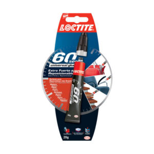 loctite 60sec pegamento extrafuerte 20gr pega en 60 segundos adhesivo reposicionable en gel transparente ideal para superficies verticales