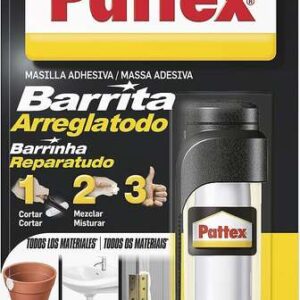 pattex barrita arreglatodo bl 48gr moldeable para reparar y sellar agujeros y fisuras ideal para instalaciones. depositos. conductos. radiadores y tuberias