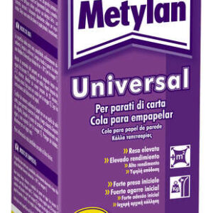 metylan universal cola universal para papeles pintados 125gr adhesivo de alta resistencia facil de aplicar