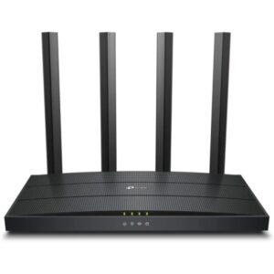 tp link archer ax12 router inalambrico doble banda ax1500 wifi 6 4 puertos rj 45 4 antenas exteriores color negro
