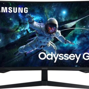 samsung odyssey g5 monitor 32" led va curvo qhd 165hz freesync respuesta 1ms angulo de vision 178º hdmi, displayport vesa 75x75mm