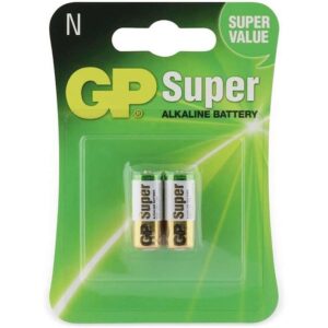 gp batteries super alcalina pack de 2 pilas alcalina n lr 01 1.5v