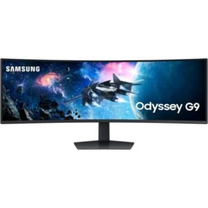 samsung odyssey g95c monitor 49" led curvo dwqhd 240hz freesync premium pro respuesta 1ms ajustable en altura, giratorio e inclinable angulo de vision 178º 32:9 hdmi, usb 3.0, displayport vesa 100x100mm