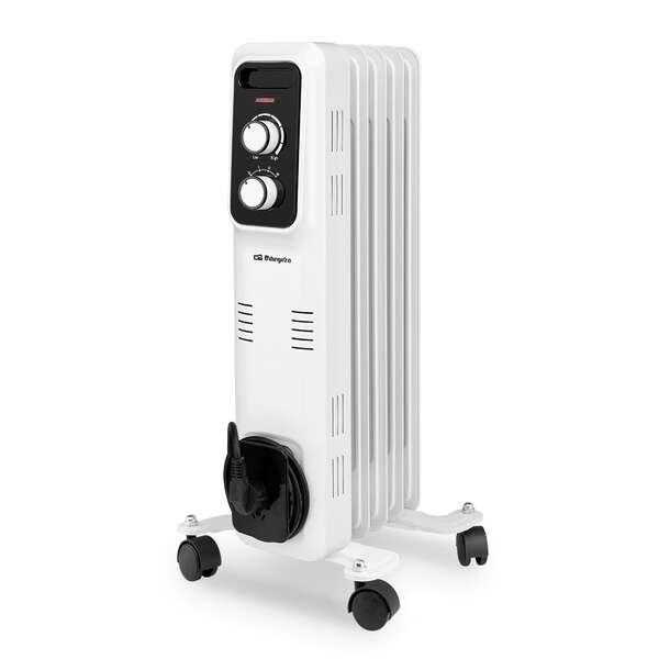 orbegozo rl 1000 radiador de aceite elegance potente y seguro inercia termica proteccion antivuelco facil manejo y silencioso