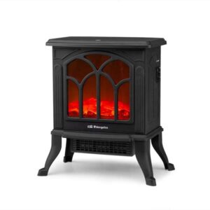 orbegozo cm 9020 chimenea electrica elegance efecto fuego real calefactor ceramico termostato regulable diseño tradicional