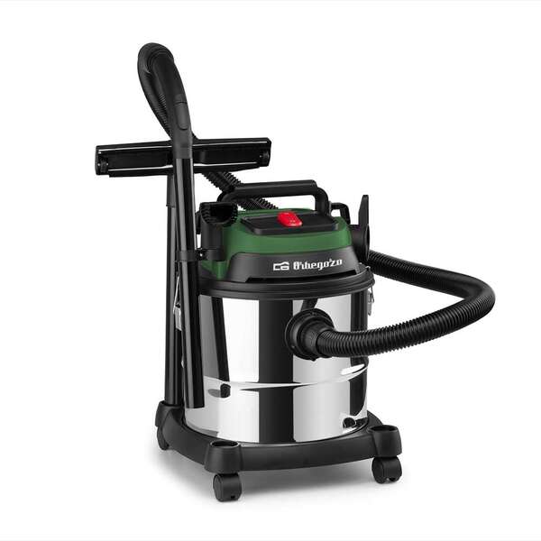 orbegozo aps 1400 aspirador potente y eficiente potencia de 1380w doble filtrado hepa deposito metalico de 20l funcion soplador accesorios completos facil manejo y transporte