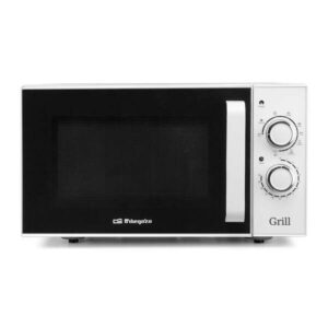 orbegozo mig 2531 microondas de acero inoxidable potencia de 900w grill de 1000w capacidad de 25l funcion de descongelacion y 3 funciones combinadas cocina rapida y eficaz en un solo aparato