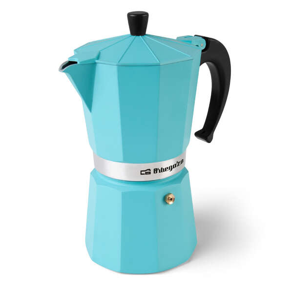orbegozo kfv 1245 cafetera de aluminio prepara 12 tazas de cafe en minutos compatible con diferentes tipos de cocinas mango ergonomico y valvula de seguridad facil de limpiar y mantener