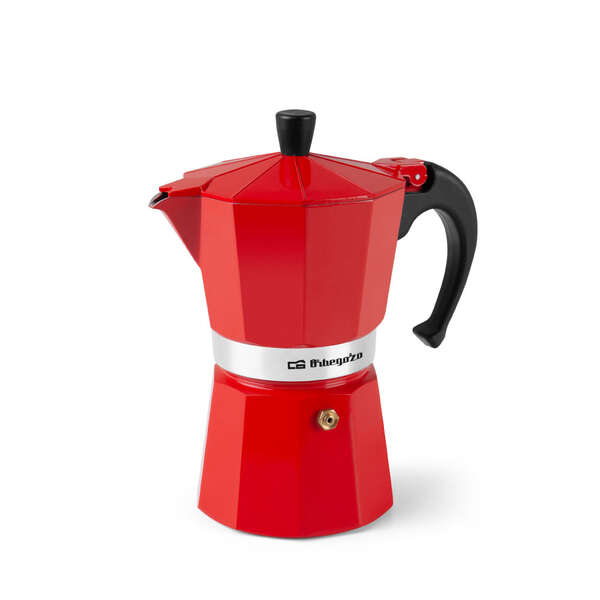 orbegozo kfr 640 cafetera de aluminio prepara 6 tazas de cafe en minutos compatible con diferentes tipos de cocinas mango ergonomico y valvula de seguridad facil de limpiar y mantener