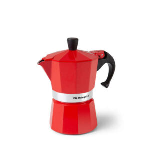 orbegozo kfr 340 cafetera de aluminio prepara 3 tazas de cafe en minutos compatible con todo tipo de cocinas mango ergonomico y valvula de seguridad facil de limpiar y mantener