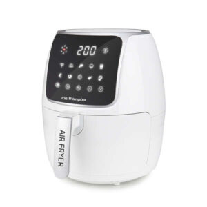 orbegozo fdr 64 freidora sin aceite saludable potencia 1300 1500w capacidad 4 litros 12 programas de coccion pantalla led tactil sistema de seguridad temporizador 60 min