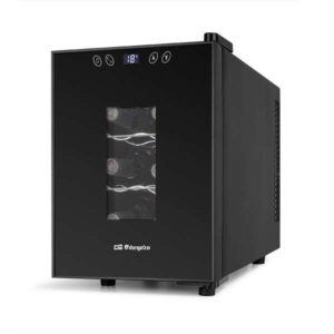 orbegozo vt 630 vinoteca compacta conserva y disfruta del vino en casa capacidad para 6 botellas control electronico de temperatura diseño elegante y moderno silenciosa y sin vibraciones