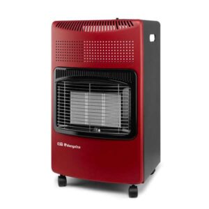 orbegozo hce 74 estufa ceramica economica y segura potencia 4200w clase energetica a consumo maximo 305 g/h triple sistema de seguridad encendido piezoelectrico gas butano/propano