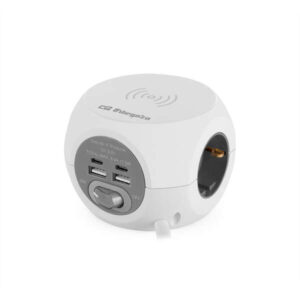 orbegozo en 4500 enchufe 8 en 1 carga rapida inalambrica 3 tomas de tierra vde 2 usb 2 usb c cable 1.5m interruptor de encendido/apagado ideal para viajes