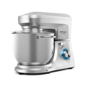 orbegozo am 8000 amasadora multifuncional potente motor de 1800w bol de acero inoxidable de 7l 6 velocidades + pulse accesorios para amasar mezclar y batir movimiento planetario