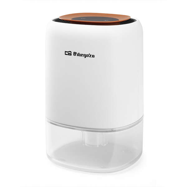 orbegozo dh 305 deshumidificador compacto deshumidificacion 300ml/dia funcionamiento silencioso luz led decorativa respetuoso con el medio ambiente ideal para espacios pequeños
