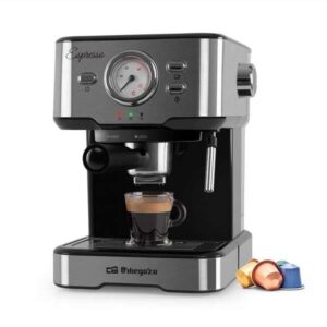 orbegozo cafetera espresso ex 5500 orbegozo intenso cafe cremoso con aroma a grano recien molido presion de 20 bar y 1100w de potencia termometro para control de temperatura