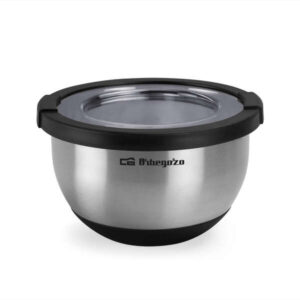orbegozo bol de acero inoxidable boa 1500 serie boa duradero y seguro capacidad 1.5l base antideslizante libre de bpa apto para lavavajillas
