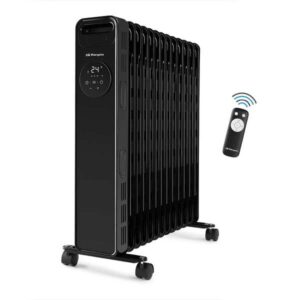 orbegozo rad 2510 radiador de aceite digital potente y eficiente pantalla led tactil control remoto temporizador 24h proteccion antivuelco y sobrecalentamiento