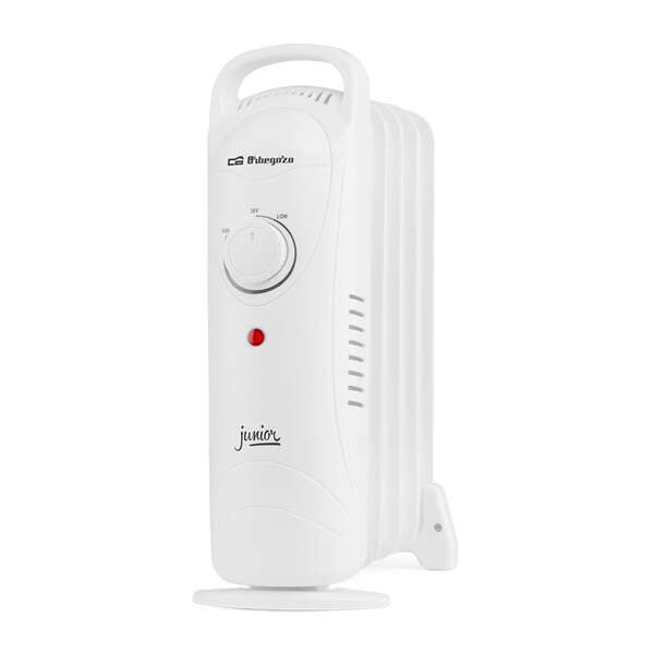 orbegozo ro 720 radiador de aceite junior compacto potencia 700w termostato regulable proteccion contra sobrecalentamiento facil manejo asa para transporte ahorro energetico