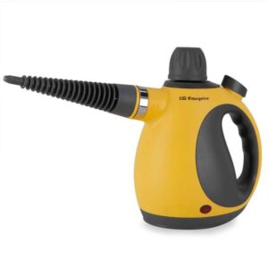 orbegozo vaporetino lv 3580 limpiador a vapor potente y eficaz para un hogar saludable presion de agua 2.6 3.2 bar potencia 1050w deposito 350ml 9 accesorios incluidos cable 3 metros