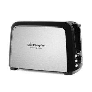 orbegozo to 3060 tostadora de acero inoxidable potente y versatil con 7 niveles de tostado funcion descongelacion y recalentamiento y sistema de autocentrado del pan