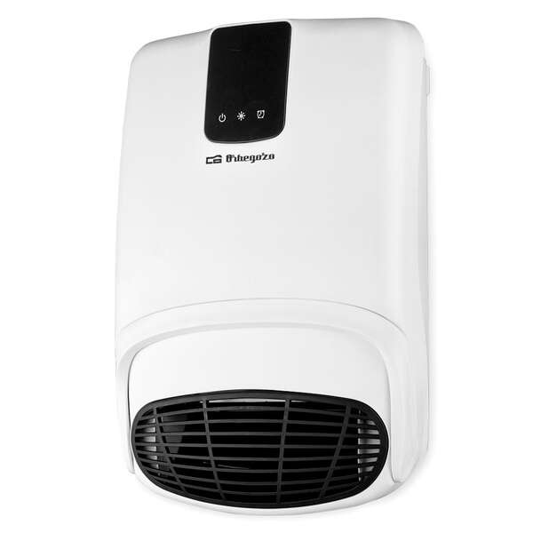 orbegozo fb 2200 calefactor de pared con accesorio para toallas especial baño (ip 23) mando a distancia 2 niveles de calor programable seguridad contra sobrecalentamiento