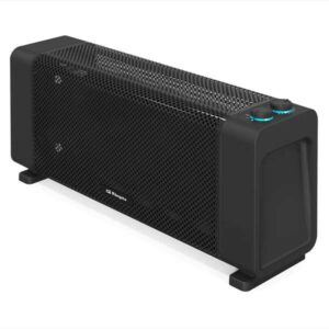 orbegozo rmb 1500 radiador de mica negro potente y seguro conveccion rapida termostato regulable diseño compacto proteccion antivuelco piloto luminoso