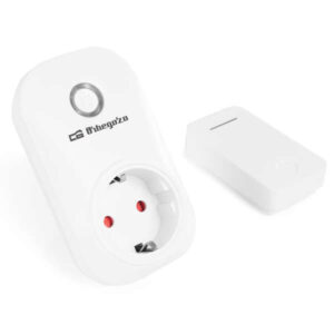 orbegozo enm 2000 enchufe inteligente con mando a distancia control sin pilas alcance de 150m potencia maxima 3680w proteccion contra sobrecargas