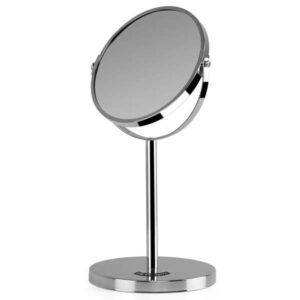 orbegozo es 5100 espejo cosmetico multiorientable base antideslizante acabado cromado doble cara con aumento x5 altura 34.5 cm
