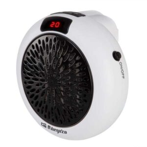 orbegozo cr 4000 mini calefactor ceramico de enchufe potente y programable ideal para espacios pequeños display led y termostato ajustable sin cables 600w