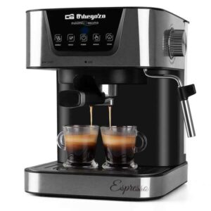 orbegozo cafetera espresso ex 5200 orbegozo presion de 20 bar y 850w de potencia panel de control tactil deposito de agua de 1.5l extraible valvula de seguridad