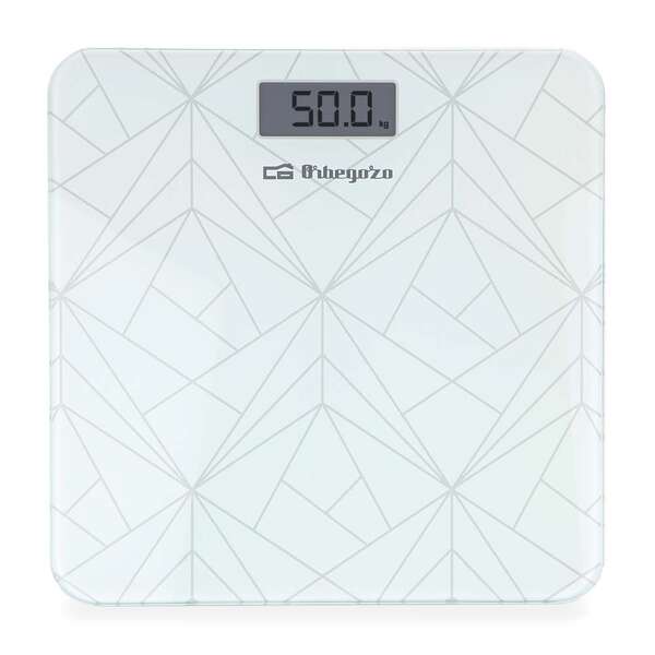 orbegozo pb 2218 bascula electronica de baño precision y diseño elegante para tu salud y bienestar pantalla lcd con luz activacion tactil conversion de unidades indicador de energia