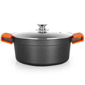 orbegozo cdh 3028 cacerola de aluminio fundido cocina con seguridad y versatilidad antiadherente y apta para todo tipo de fuegos