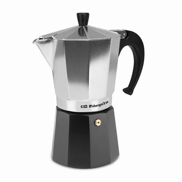 orbegozo kfm 930 cafetera de aluminio aromas en familia capacidad para 9 tazas utilizable en cocinas a gas electricas y vitroceramica mango ergonomico facil limpieza valvula de seguridad