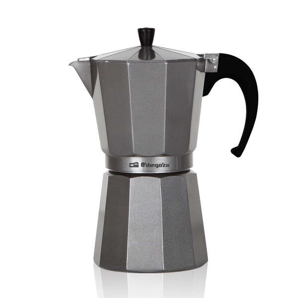 orbegozo kfs 620 cafetera de aluminio silver capacidad para seis tazas asa ergonomica valvula de seguridad ideal para preparar bebidas elaboradas con cafe