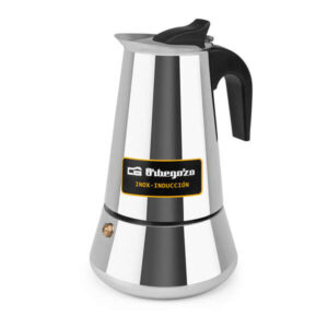 orbegozo kfi 660 cafetera italiana de acero inoxidable capacidad para 6 tazas compatible con diferentes tipos de cocinas asa ergonomica para un manejo seguro