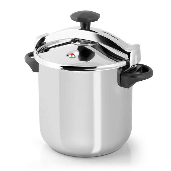 orbegozo hpl 10070 olla a presion clasica coccion perfecta y segura sistema de cierre progresivo compatible con todo tipo de fuegos capacidad de 10 litros acero inoxidable 18/10