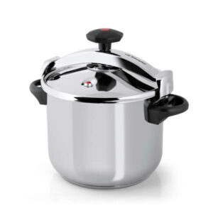 orbegozo hpl 8070 olla clasica a presion capacidad 8 litros triple seguridad regulacion de presion interna fondo sandwich asas laterales acero inoxidable 18/10