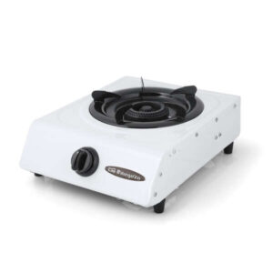 orbegozo fo 1600 hornillo a gas blanco encendido piezoelectrico quemador de triple corona versatil y practico ideal para picnics y camping