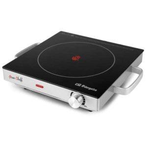 orbegozo pce 5000 placa vitroceramica portatil potencia 2000w termostato regulable superficie de coccion 20.5cm segura y eficiente