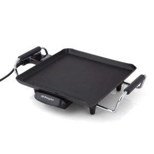 orbegozo tb 2206 b tabla de asado saludable termostato regulable superficie antiadherente recipiente recoge grasa asas de toque frio potencia 1500w