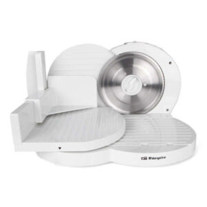 orbegozo ms 4200 cortadora blanca potente y eficiente con cuchilla de acero inoxidable y ajuste de grosor de corte ideal para sorprender en la cocina
