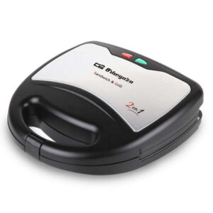 orbegozo sw 7250 sandwichera multifuncion 2 en 1 placas intercambiables antiadherente proteccion contra sobrecalentamiento base antideslizante 750w